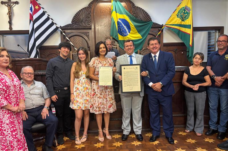 Hemerson Canho homenageado na câmara de Bauru